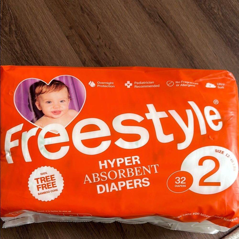 Freestyle Hyper Absorbent Diapers Size 2 (2 packages)